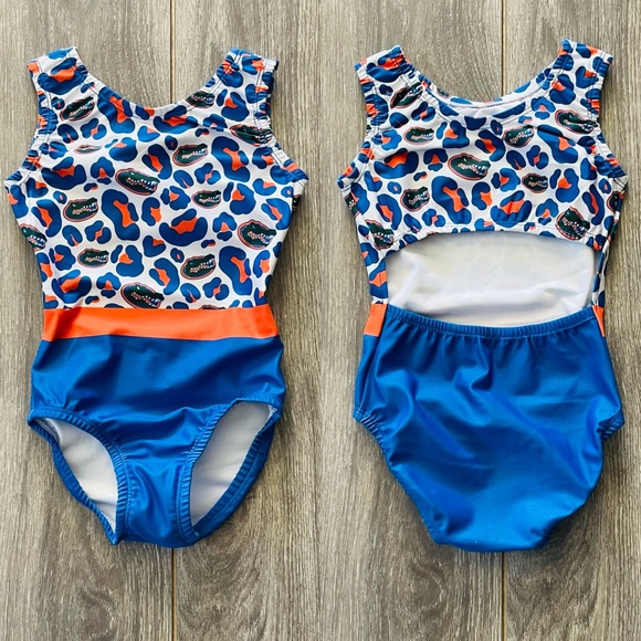 New Custom University of Florida Gators Gymnastics Dance Leotard - Picture 1 of 1